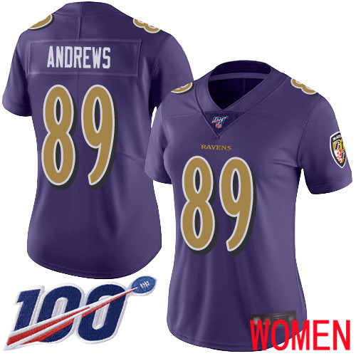 Baltimore Ravens Limited Purple Women Mark Andrews Jersey NFL Football #89 100th Season Rush Vapor Untouchable